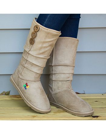 Autism Awareness Slouch Boots